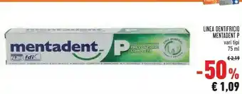 Mentadent P Linea Dentifricio