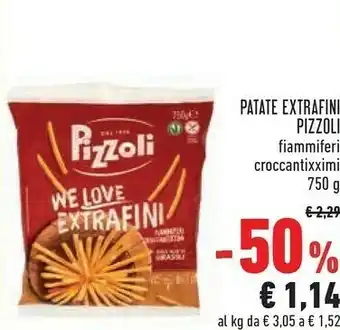 Pizzoli Patate Extrafini Fiammiferi Croccantixximi 750 G