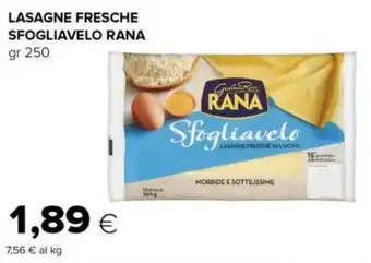 Tigre LASAGNE FRESCHE SFOGLIAVELO RANA gr 250 offerta