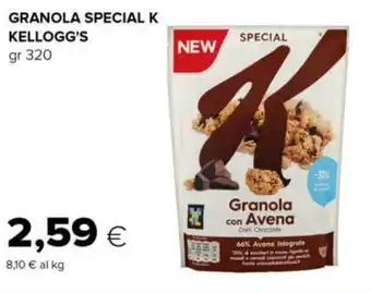 Tigre GRANOLA SPECIAL K KELLOGG'S gr 320 offerta