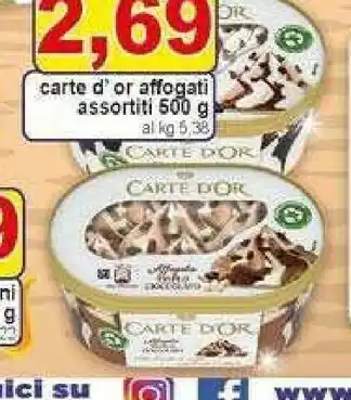 Gros Algida Carte D'Or Affogato Al Caffè 500 G(ml) offerta