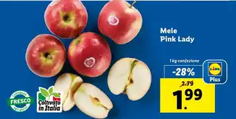 Lidl Mele Pink Lady 1 kg confezione offerta