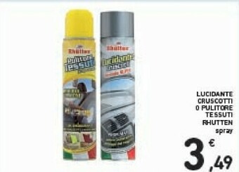 Rhütten Lucidante Cruscotti O Pulitore Tessuti