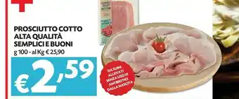 Céréal Pam & Panorama - Prosciutto Cotto Alta Qualità Semplici & Buoni 100 G(ml) offerta