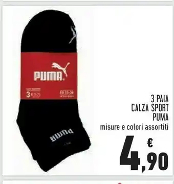 Puma 3 Paia Calza Sport