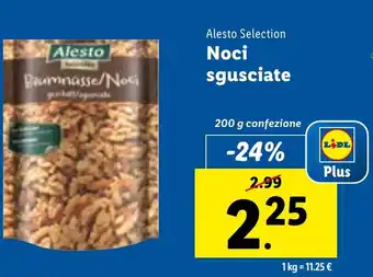 Lidl Alesto Selection Noci sgusciate 200 g confezione offerta