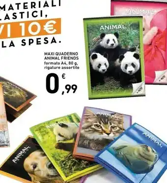 Céréal Maxi Quaderno Animal Friends offerta