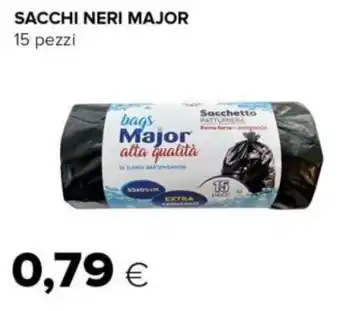 Tigre SACCHI NERI MAJOR 15 pezzi offerta