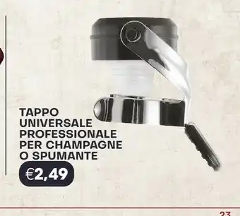 Docks Cash&Carry Tappo Universale Professionale Per Champagne O Spumante offerta