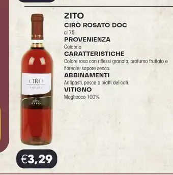 Zito Ciro Rosato DOC