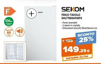 Expert Sekom Frigo Tavolo SHLT11NSM1WF0 offerta