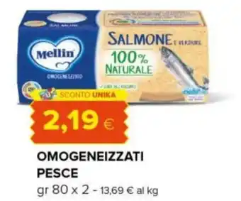 Tigre OMOGENEIZZATI PESCE gr 80 x 2 offerta