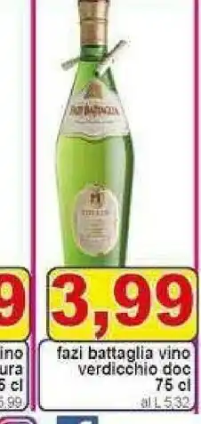 Gros Fazi Battaglia Vino Verdicchio Doc offerta