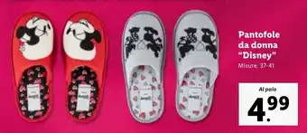 Lidl Pantofole da donna "Disney" offerta