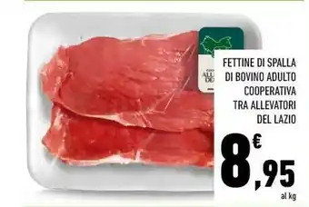 Fettine Di Spalla Di Bovino Adulto
