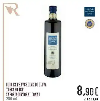 Céréal Conad - Olio Extravergine Di Oliva Sapori E Dintorni 750 G(ml) offerta