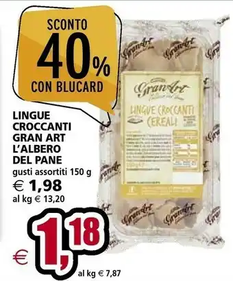 GranArt L'Albero Del Pane - Lingue Croccanti Al Naturale 150 G(ml)