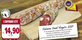 Céréal Il Gigante Salame Sant'angelo IGP offerta