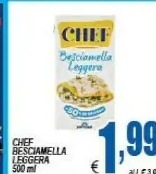 DEM Parmalat Besciamella Leggera Chef 500 G(ml) offerta