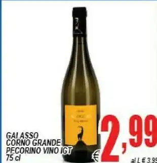 Gros Ettore galasso Corno Grande Pecorino Vino Igt offerta