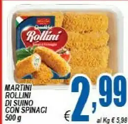 Gros Martini Alimentare - Cotolette di Pollo con Spinaci 500 g(ml) offerta