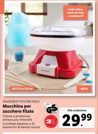 Lidl SILVERCREST KITCHEN TOOLS Macchina per zucchero filato offerta