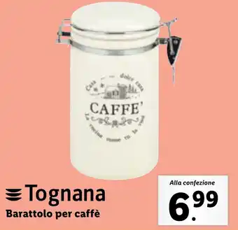 Lidl Tognana Barattolo per caffè offerta