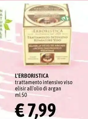L'erboristica Trattamento Intensivo Viso Elisir All'olio Di Argan