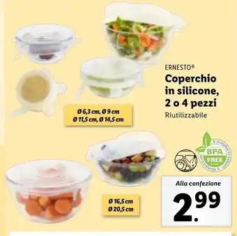 ERNESTO Coperchio in silicone, 2 o 4 pezzi