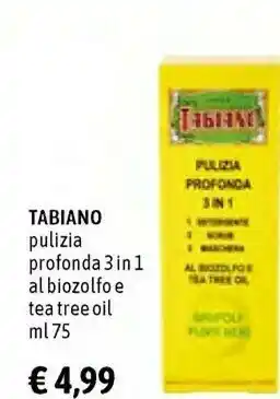 Tabiano Pulizia Profonda 3 In1 Al Biozolfo E Tea Tree Oil