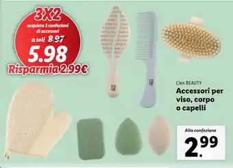 Lidl Cien BEAUTY Accessori per viso, corpo o capelli offerta