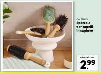 Lidl Cien BEAUTY Spazzola per capelli in sughero offerta