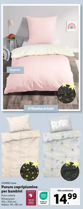 Lidl LIVARNO home Parure copripiumino per bambini offerta