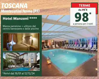 Lidl TOSCANA Montecatini Terme (PT) Hotel Manzoni offerta