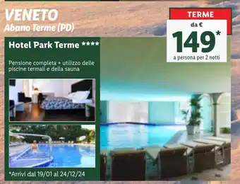 Lidl VENETO Abano Terme (PD) Hotel Park Terme offerta