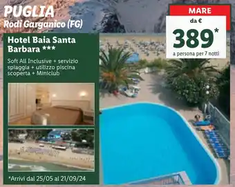 PUGLIA Rodi Garganico (FG) Hotel Baia Santa Barbara