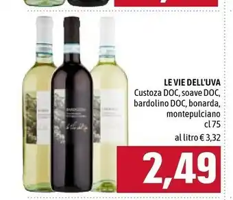 Céréal Le vie dell'uva Montepulciano D'Abruzzo 750 G(ml) offerta