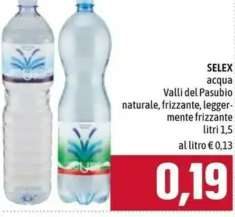 Céréal Selex Acqua Minerale Naturale Leggermente Frizzante Misia 1500 G(ml) offerta