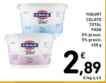 Spazio Conad YOGURT COLATO TOTAL 450 g offerta