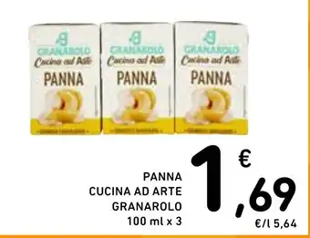 Spazio Conad PANNA CUCINA AD ARTE GRANAROLO 100 ml x 3 offerta