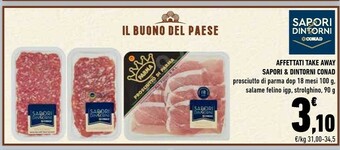 Céréal Conad Sapori & Dintorni Affettati Take Away Prosciutto Di Parma DOP offerta