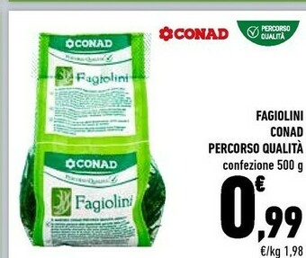 Céréal Conad Fagiolini Percorso Qualita offerta