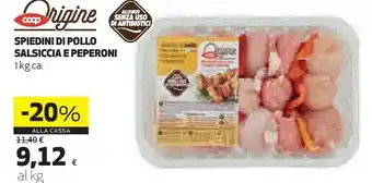 Coop Coop Spiedini Di Pollo Salsiccia E Peperoni offerta