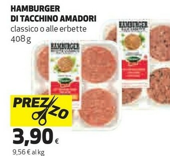 Coop Amadori Hamburger Di Tacchino offerta