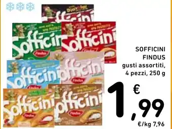 Spazio Conad SOFFICINI FINDUS gusti assortiti, 4 pezzi, 250 g offerta