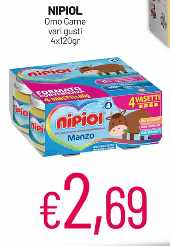 Franzy's Nipiol Omo Carne 4x120gr offerta