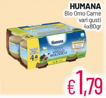 Franzy's Humana Bio Omo Carne 4x80gr offerta