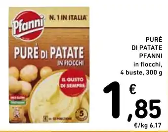 Spazio Conad PURÈ DI PATATE PFANNI in fiocchi, 4 buste, 300 g offerta