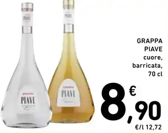 GRAPPA PIAVE cuore, barricata, 70 cl