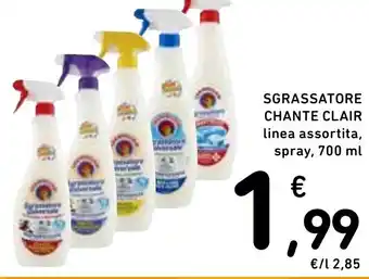 Spazio Conad SGRASSATORE CHANTE CLAIR linea assortita, spray, 700 ml offerta